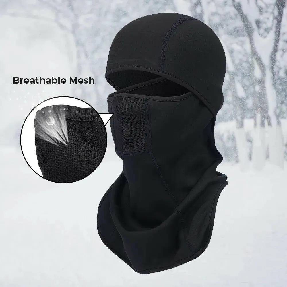 Winter Full Face Mask Fleece Balaclava Thermal Neck Warmer Cycle Helmet Hood Ski Snowboard Black Hats Head Cover Scarf Men Women