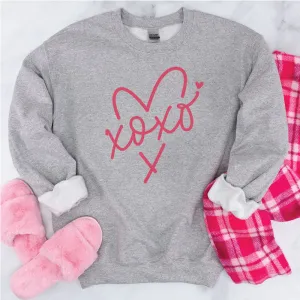 XOXO with Heart Valentine's Day Sweatshirt