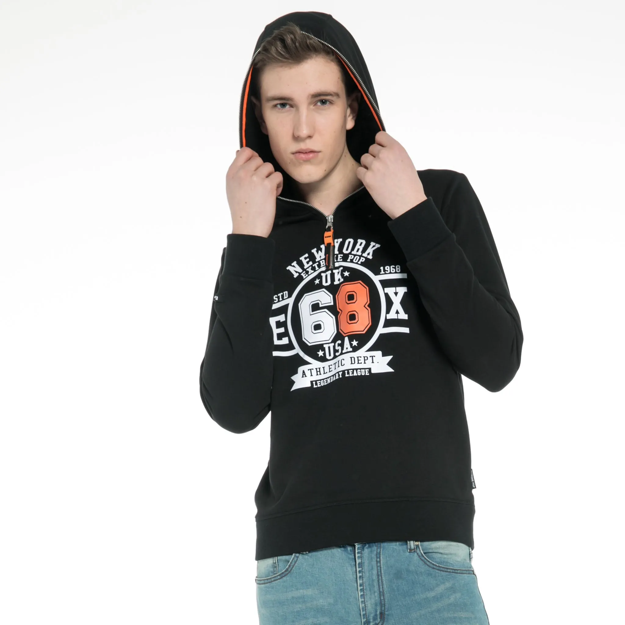 Zip-up Hooded Sweatshirt